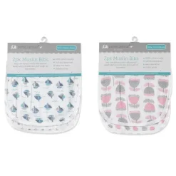 Petite L'Amour Babete de musselina Petite L'Amour com 2 unidades - as cores podem variar Outlet