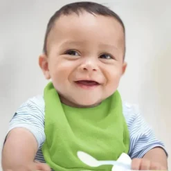 Green Sprouts Babetes infantis secos com brotos verdes pacote com 10, azul 3-12M Outlet