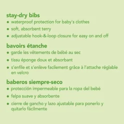 Green Sprouts Babetes para bebês secos com brotos verdes, pacote com 10 Discount