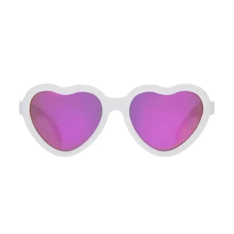 babiators__the_sweetheart_SKUbCJavrFr_0.webp Babiators - The Sweetheart Wicked White Heart Shaped W/ Polarized Pink Lens Mirror Óculos de sol bebê - Idade 3-5 Discount