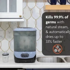 Baby Brezza - Esterilizador e secador de mamadeiras avançado, máquina elétrica de esterilização a vapor Online