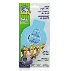 Baby Buddy - 5 unidades de organizadores de armário tamanho grande, azul Hot