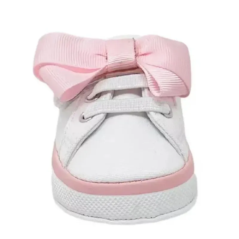 baby_deer__tnis_de_lona_p_SKUODU1gClh_1.webp Baby Deer - Tênis de Lona para Bebê Feminino Laço Grande, Branco Sale