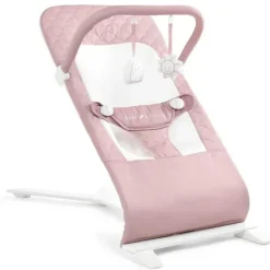 Baby Delight - Alpine Deluxe Portable Bouncer, 0-6 meses, Organic Rose New