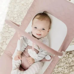 Baby Delight - Alpine Deluxe Portable Bouncer, 0-6 meses, Organic Rose New