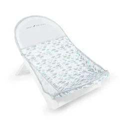 Baby Delight - Banhista de malha infantil Cushy Nest Cirro, peixe cinza New