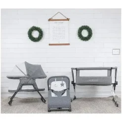 Baby Delight - Segurança portátil Alpine Deluxe, 0-6 meses, Charcoal Tweed Hot