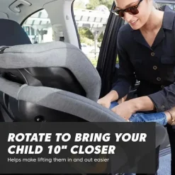 Baby Jogger - Assento de carro conversível giratório City Turn, Paloma Greige Clearance