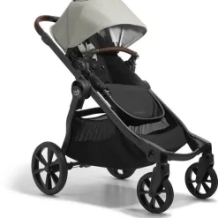 Baby Jogger - Carrinho de passeio City Select 2 simples a duplo, marfim fosco Discount