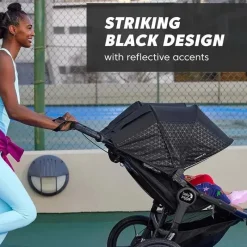Baby Jogger - Carrinho de corrida duplo Summit X3, preto meia-noite Best