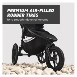 Baby Jogger - Carrinho de corrida individual Summit X3, preto meia-noite New