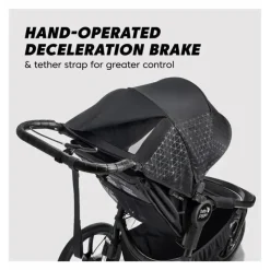 Baby Jogger - Carrinho de corrida individual Summit X3, preto meia-noite New