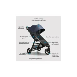 Baby Jogger - Carrinho de bebê Mini Gt2 simples, azul tempestade New