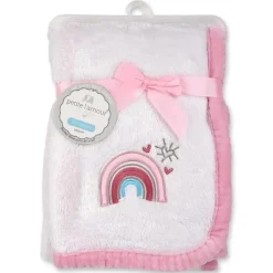 Baby King - Cobertor de Bebê Cribmates Rosa Arco-Íris Discount