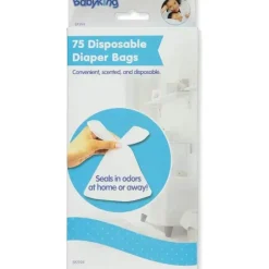 Baby King - Sacos para fraldas descartáveis ​​75Pk Discount
