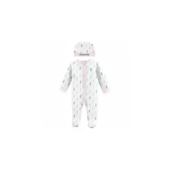Baby Vision - 2 peças Baby Girl Sleep N Play e Conjunto de Touca, Preemie, Penas Best