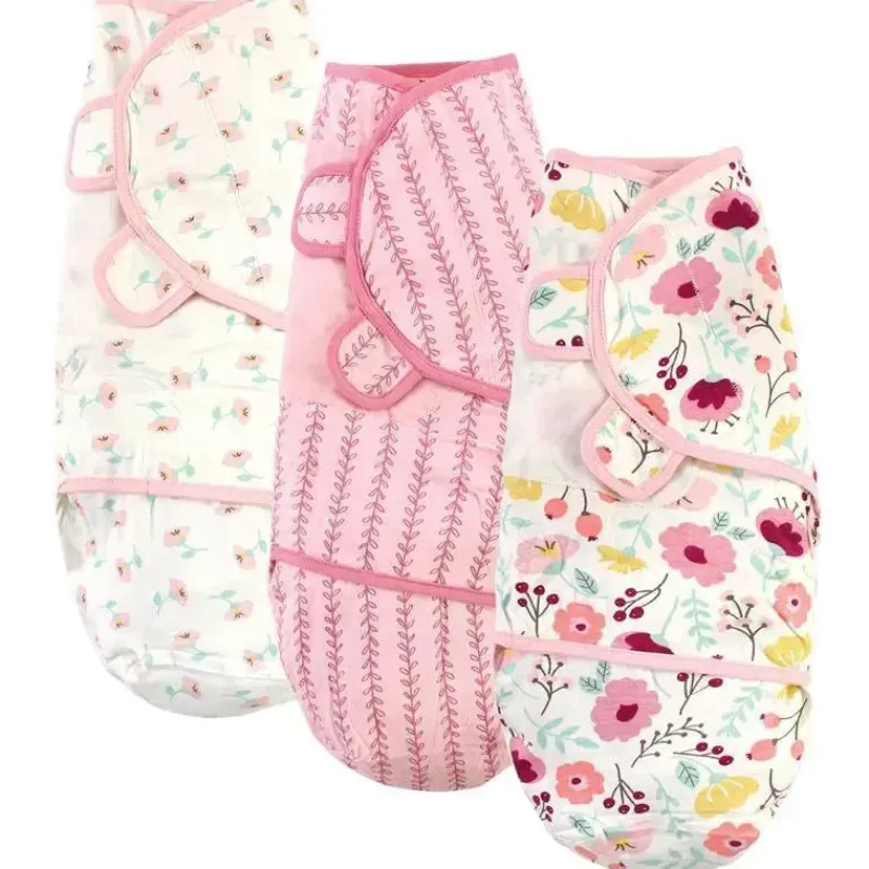 baby_vision___pk_envoltri_SKU9LbM53ze_0.webp Baby Vision - 3 Pk Envoltórios Orgânicos para Bebê Menina, Botânico, 0/3M Hot