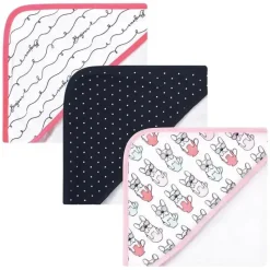 Baby Vision - 3 Pk Toalhas com Capuz Ricos em Algodão, Bonjour Outlet