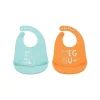 Baby Vision - 2 unidades de babadores de silicone unissex Hudson Baby, couve Outlet