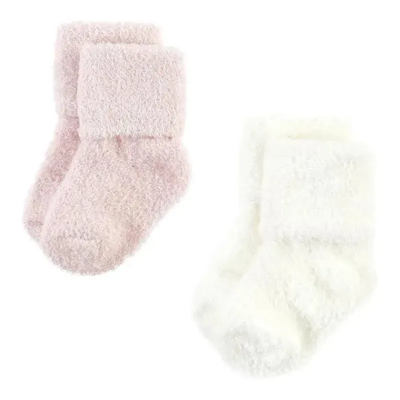 baby_vision__chenille_soc_SKU4vccJQwt_5.webp Baby Vision - Chenille Socks 8Pk, Pink Neutral Stripe - Medium New