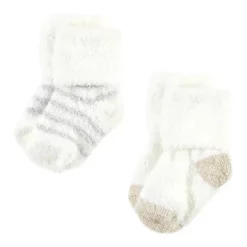 Baby Vision - Chenille Socks 8Pk, Pink Neutral Stripe - Small Sale