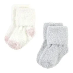 Baby Vision - Chenille Socks 8Pk, Pink Neutral Stripe - Small Sale