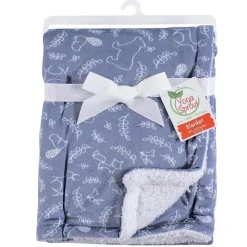 Baby Vision - Cobertor de Mink Sprout Yoga com Forro Sherpa, Floresta Best