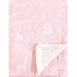 Baby Vision - Cobertor de Mink Sprout Yoga com Forro Sherpa, Jardim Rendado Hot