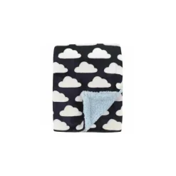 Baby Vision - Cobertor de Camada Dupla, Nuvens Marinho Fashion