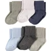 Baby Vision - Conjunto de meias unissex para bebês recém-nascidos e bebês Luvable Friends, azul/cinza, 6-12 meses, 6 unidades Online