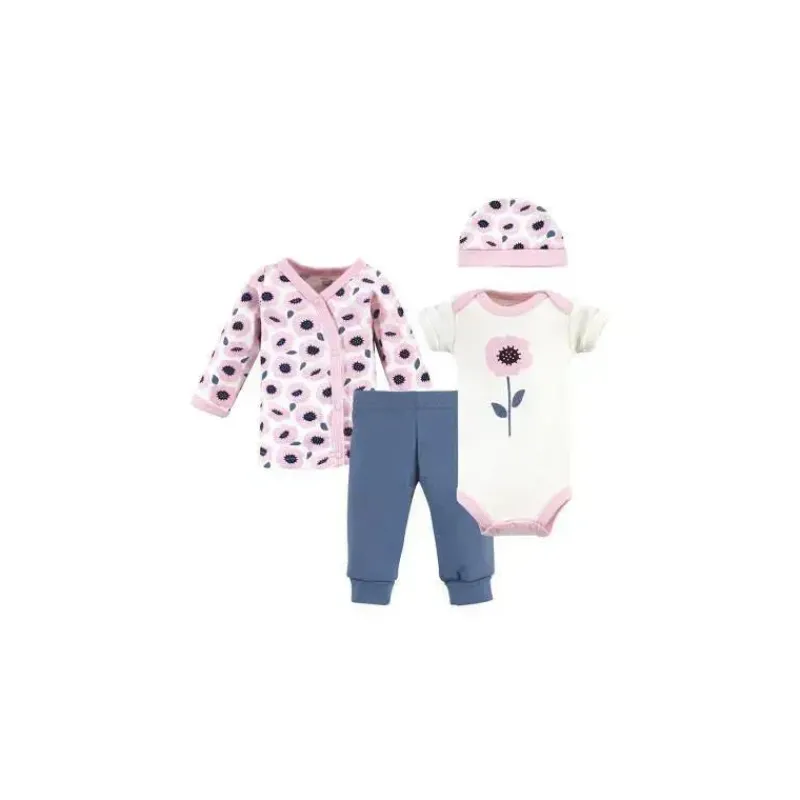 baby_vision__conjunto_org_SKU7GDEnRPt_0.webp Baby Vision - Conjunto orgânico de 4 unidades para bebê menina, prematuro, flores Outlet