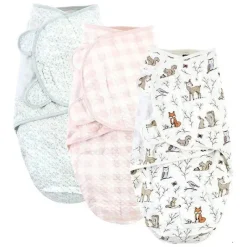 Baby Vision - Envoltório de algodão acolchoado Hudson Baby 3Pk, Floresta Encantada Fashion