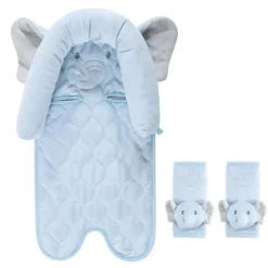 Baby Vision - Hudson Baby Unissex para assento de carro para bebê e capas de alça, elefante azul Outlet