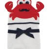 Baby Vision – Hudson Baby unissex bebê algodão animal rosto toalha com capuz, Mr Crab Hot