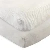 Baby Vision - Lençol de berço de algodão orgânico unissex para bebês, cinza claro Sale