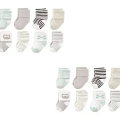 Baby Vision – Luvable Friends Unissex Bebê Recém-nascido e Meias Terry, Coruja, 0-6M, 8Pk Online