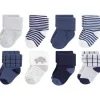 Baby Vision - Meias unissex de algodão orgânico para bebê tocadas pela natureza, elefante azul, 0-6 meses, 8 unidades Outlet