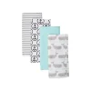 Baby Vision - Panos de arroto de flanela de algodão unissex Hudson Baby 4Pk, baleia New