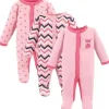 Baby Vision - 3Pk Baby Girl Durma e Brinque, Preemie, Foxy Fashion