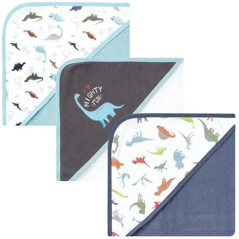 baby_vision__pk_hudson_ba_SKUu3lS2vkf_0.webp Baby Vision - 3Pk Hudson Baby Cotton Rich Toalhas com capuz, Dinossauros Best