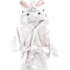 Baby Vision - Roupão de banho unissex Hudson Baby com rosto de animal de pelúcia, unicórnio branco Outlet