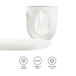 Babyark - Porta-copos branco casca de ovo, branco casca de ovo Best