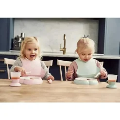 BabyBjorn - 2 unidades de babador de bebê em pó verde/ rosa pó New