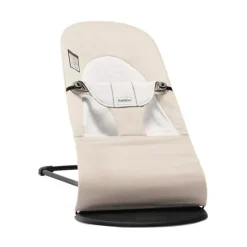 BabyBjorn - Baby Bouncer Balance Soft Light Gray Frame Algodão/Jersey, Bege/Cinza Sale