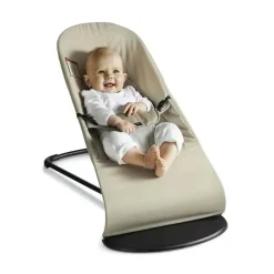 BabyBjorn - Baby Bouncer Balance Soft Light Gray Frame Algodão/Jersey, Bege/Cinza Sale