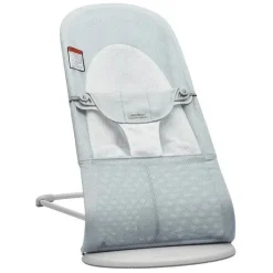 BabyBjorn - Bouncer Balance Soft Mesh, Prata/Branco Outlet