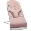 BabyBjorn - Colcha de pétalas de algodão Bouncer Bliss, rosa empoeirado Hot