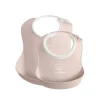 BabyBjorn - Conjunto de babadores de alimentação, pacote com 2, rosa pó Discount