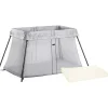 BabyBjorn - Pacote de luz para berço de viagem, prata + lençol justo Sale