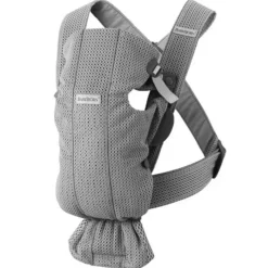 BabyBjorn - Porta-bebês malha 3D, cinza New